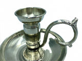 Lavina | Copper Traditional Candle Holder Silver Color (9 cm) - TryAladdin