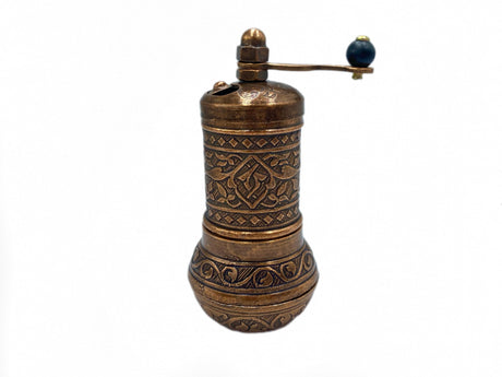 Lavina | Spice/Coffee Grinder Traditional Ottoman Style Copper (10 cm) - TryAladdin