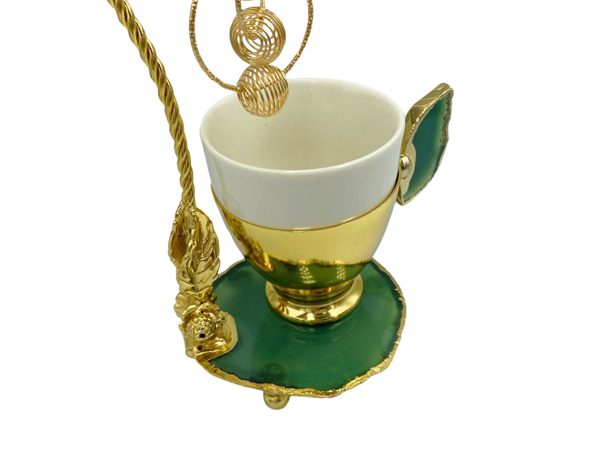 Lavina | Turkish Coffee Cup With Dangling Flower Design - TryAladdin