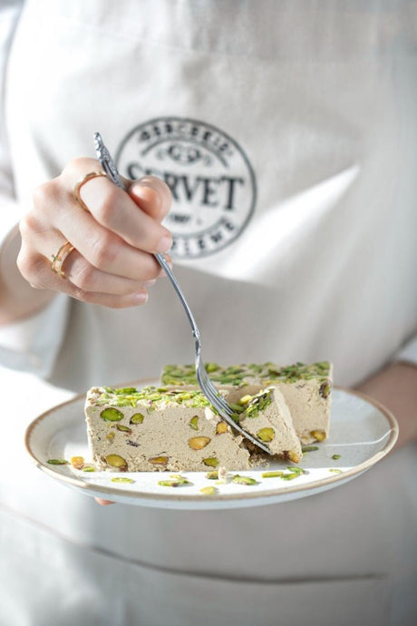 Servet | Fresh Tahini Halva with Pistachio - Sugar Free - TryAladdin