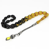 Tesbihevim | Amber Tasbih with Silver Kazaz Tassel - TryAladdin