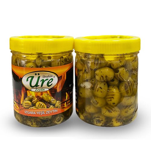 Ure Zeytin | Garlic Spicy Grilled Green Olives 500g - TryAladdin